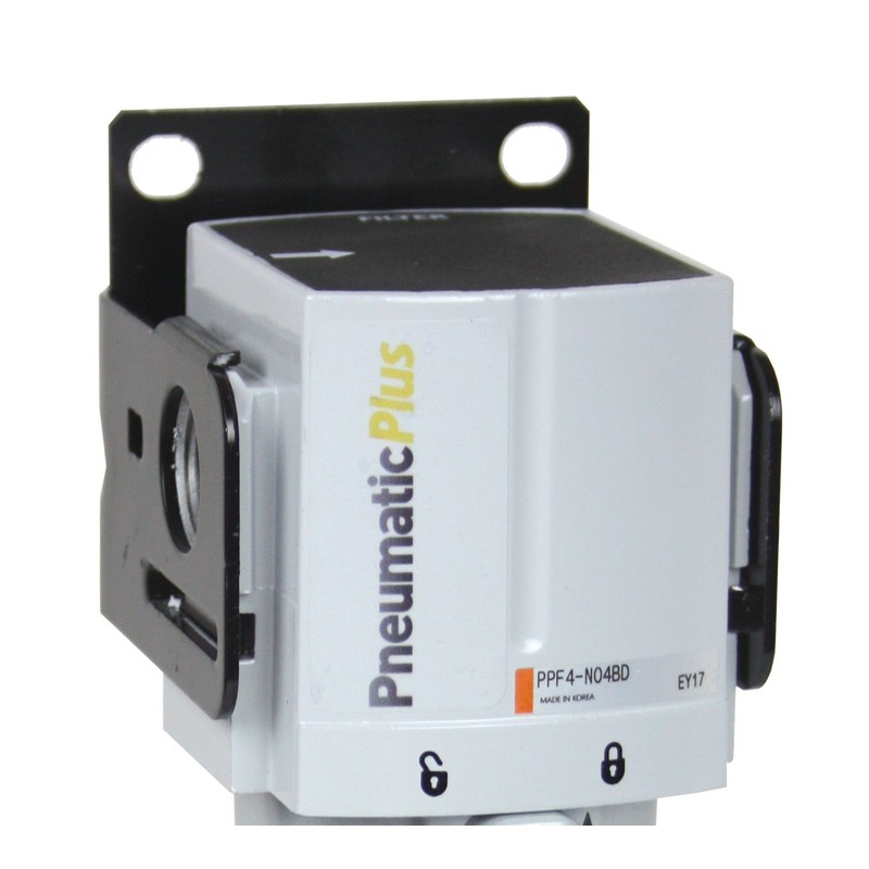 PneumaticPlus PPF3-N02B Compressed Air Particulate Filter, 1/4" NPT (High Flow),