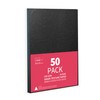 Binditek 50 Pack A4 Leather Grain Binding Covers, 250 GSM，Presentation
