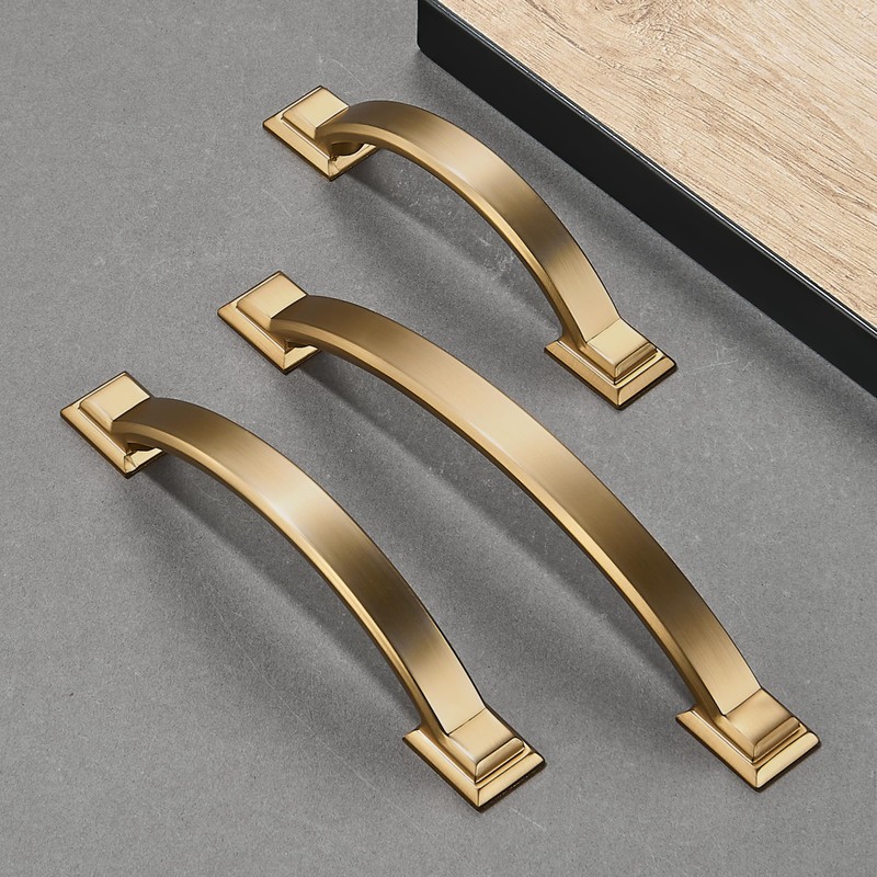 Synkylux 10 Pack Champagne Bronze Cabinet Pulls 3 Inch(76mm) Hole