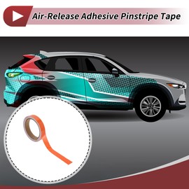 X AUTOHAUX Pinstripe Tape 30mmx10m Car Stripes Pinstripe Decals for Car Motorcycle and Boat Racing Stripes DIY Stickers Glossy Orange 1 Pcs