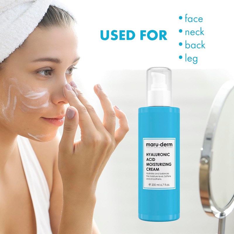 Maruderm Hyaluronic Acid Moisturizing Face and Body Skin Care Cream