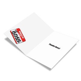 The Best Card Company Boss Thank You Greeting Card with 5 x 7 Inch Envelope (1 Card) Co-Worker Thank You to a Great Boss C9108BYG