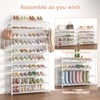 LANTEFUL 10 Tiers Shoe Rack 50 Pairs Large Capacity Tall