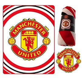 Red Devils Giant Manchester Utd Soft Polyester Fleece Blanket & Throw (125cm x 150cm)