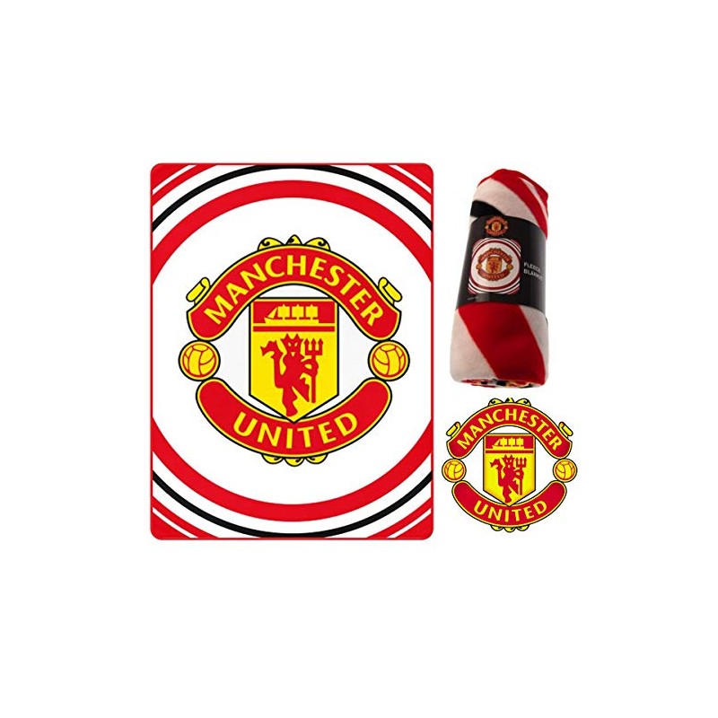 Red Devils Giant Manchester Utd Soft Polyester Fleece Blanket &