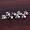 GRACE JUN Gold Plated bow-knot shape Pearl Clip on Earrings