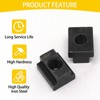 S SYDIEN T Slot Nuts 10pcs, M10 Threads Black Oxide