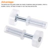 uxcell Bifold Door Hardware, 6-Pack Bi-Fold Door Top Guide Wheel,
