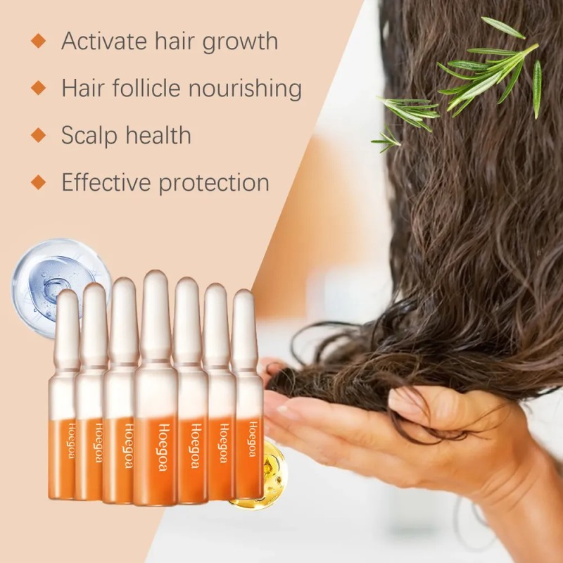 Sérum Para El Crecimiento Del Cabello Hoegoa En Ampolla Nutr
