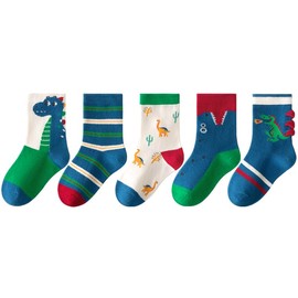 Kyopp Socks Kids Girls and Boys Funny Animals Cotton Socks Crew Socks Winter / Summer 10 Pairs
