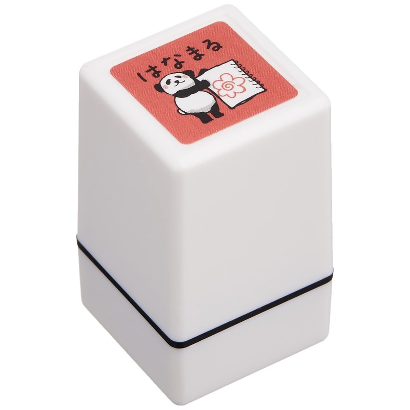 Kodomo no Kao 0543-018 Panda Mini Penetrating Stamp Hanamaru (Red)