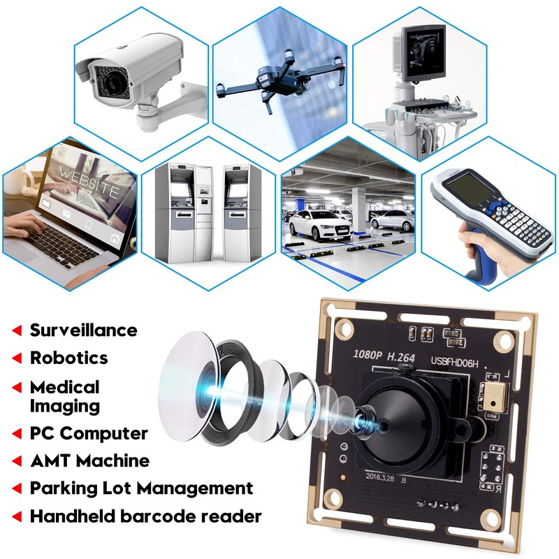 Svpro 1080P USB Camera Module Board with Micphone IMX 323