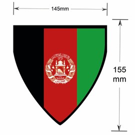 AK Giftshop Afghanistan Pennant Flag Bunting Birthday Wedding Events Decorations - 12pcs / 2.5m Ribbon