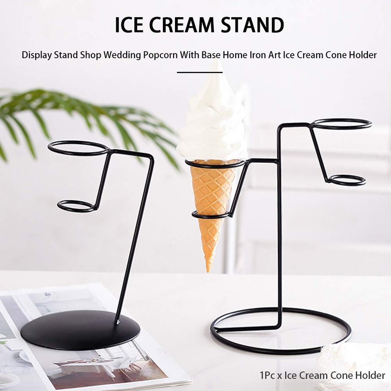 Anwangda Ice Cream Cone Holder Iron Art - Ice Cream
