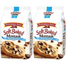 Pepperidge Farm Soft Baked Cookies, Montauk Milk Chocolate Chip, 8.6 Ounce (2 Bags)