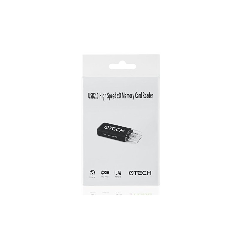E-tech eTECH USB2.0 - Lector de Tarjetas de Memoria xD