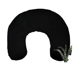 Mother Earth Pillows Extra Large Triggerpoint Pillow for Neck and Shoulders (Black - Breathe Herbal Blend)
