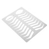 Gatuida Stainless Steel Eyebrow Stencil Practice Template for Salon Use