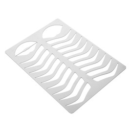 Gatuida Stainless Steel Eyebrow Stencil Practice Template for Salon Use Lightweight and Durable Brow Shaping Mold for Makeup Practice Versatile Designs for Eyebrows