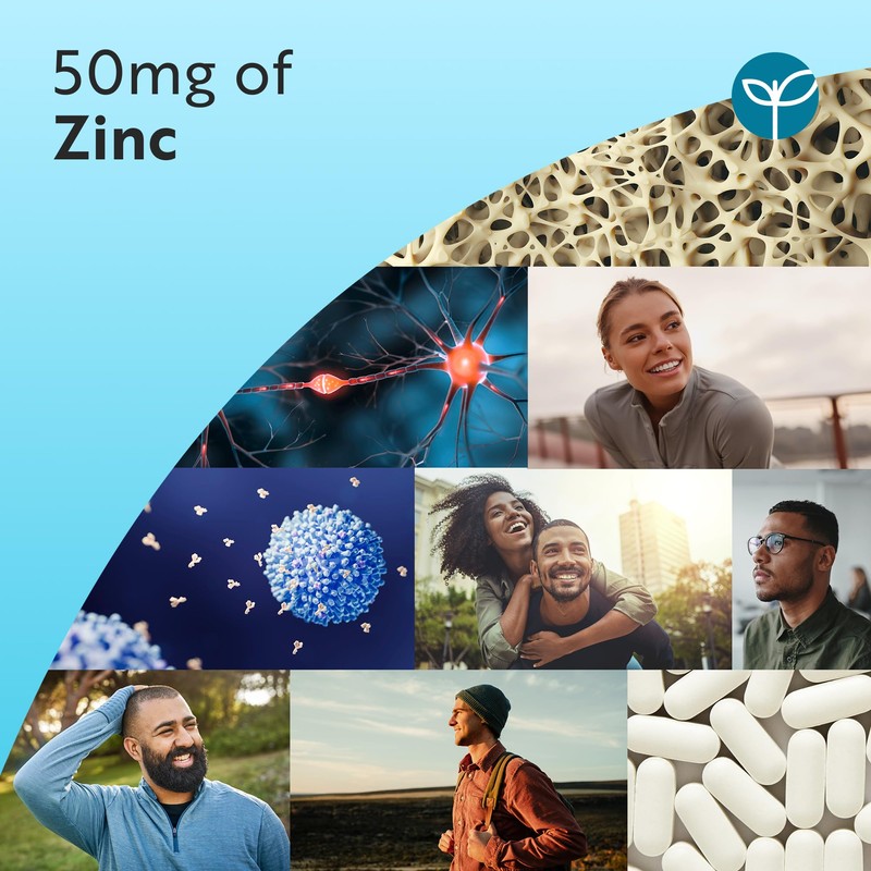 Nutravita Zinc Tablets 50mg – 120 High Strength Vegan Tablets