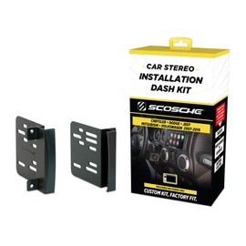 Scosche CR1291B Double DIN Radio Install Dash Kit Compatible with Select 2007-19 Chrysler, Dodge, Jeep, Mitsubishi and VW Vehicles - Car Stereo Install Kit - See Fit Guide in Images to Verify Vehicle