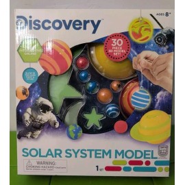 Discovery Solar System Model Kit Bonus Poster Glow In The Dark Paint & Stars NIB