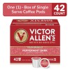 Victor Allen Peppermint Bark Flavored Coffee Pods 42 Count Medium