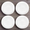 Temp-Tations Woodland White Dinner Plates, Set of 4-8" Small White