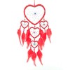 Bali unbranded DREAM CATCHER HEART silver centre dreamcatcher red, blue,