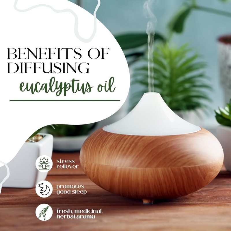 GreenHealth Eucalyptus Essential Oil - 100% Pure Therapeutic Grade Essential