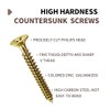 3.5x25mm Wood Screws,Flat Head Screws for Wood, Zinc Galvanized,Multi Purpose