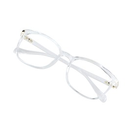 VisionGlobal Blue Light Blocking Glasses for Women, Anti Eyestrain, Computer Reading, TV Glasses, Stylish Square Frame, Anti Glare(Clear,+4.25 Magnification)