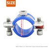 VIKKSAER 2 Pcs Adjustable Pipe Bracket Clamp, Stainless Steel Wall