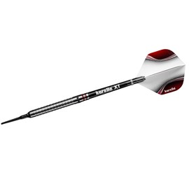Karella Shotgun 80% Tungsten Soft Dart 18g for Electronic Dartboard, 2BA Thread, 3 Darts with Plastic Tip, Dart Machine, Tungsten, Professional Type with Flight and Shaft