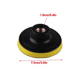 7 Pieces 3" Polishing Buffing Pads Kit for Drill with M14 Adapter, 150mm Buffer Wheel Sponges, Car Polisher Drill Attachment for Rubbing Compound