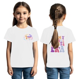 in My Double Digits Era Birthday Girl Shirt 10 Year Old Shirts 10th Birthday Shirts for Girls Party Gift Tee Tops White