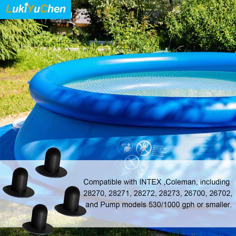 Above Ground Swimming Pool Filter Pump Strainer Hole Plug Stopper