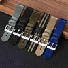 BISONSTRAP Nylon Watch Band Two Piece Military Watch Band Brushed