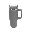 40oz Stainless Steel Vacuum Insulation Water Mug with Handle Straw