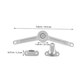 BESPORTBLE 1 Set Cabinet Door Rod Shelves Hinge Close Cabinet Door Hinge Cabinet Lid Stay Hinge Lid Support Hinge Lift and up Hinges Kitchen Lid Stay Hinge Chest Hinges Zinc Alloy