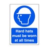 Hard hat must be worn at all times - safety