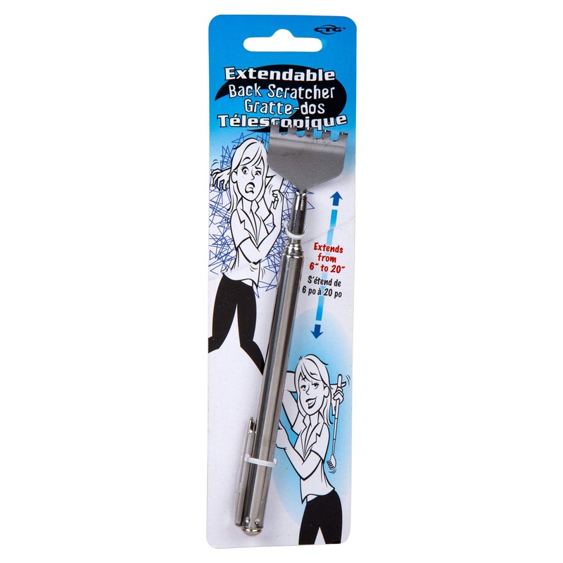 Bodico Telescopic Extendable Portable Metal Back Scratcher, 2.5 x 8