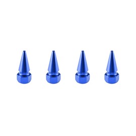 TVC17 - Tapones de válvula de neumático con punta larga, color azul, 4 unidades