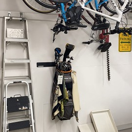 Golf Bag Wall Mount Rack,Durable Golf Storage Organizer,Golf Bag Storage Rack for Garage Wall,Golf Bag Hangers,Golf Club Wall Mount Rack,Blat Blat Golf Bag Organizer-All for Expand Storage Space