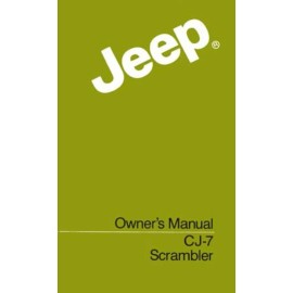 1984-1985 Owners Manual for Jeep CJ5 / CJ7 / CJ8 Scrambler