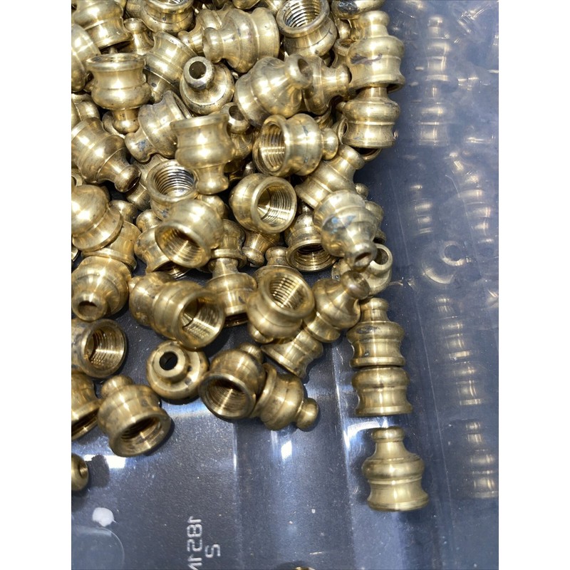 PYRAMID New Unf Solid Brass 11/16" Pyramid Finial Knob w/top