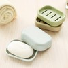 4PCS Plastic Square Soap Dish Bar Soap Holder for Shower