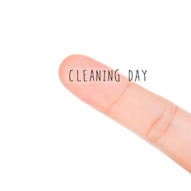 Cleaning day Monthly Planner Stickers, 120 Clear housework Labels Calendar Scrapbooking Crafting Stickers