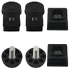 JJHXSM 4 Sets Square Nut Plugs Adjustable Feet Matching Table