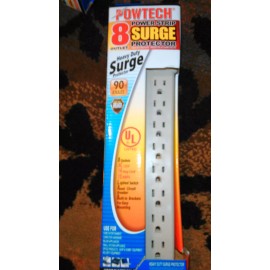 6 or 8 Outlet Power Strip w Built in Surge Protector or Circuit Breaker UL - 8 Outlet Surge Protector UL